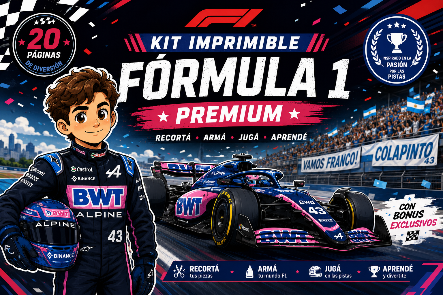 Kit Imprimible formula 1